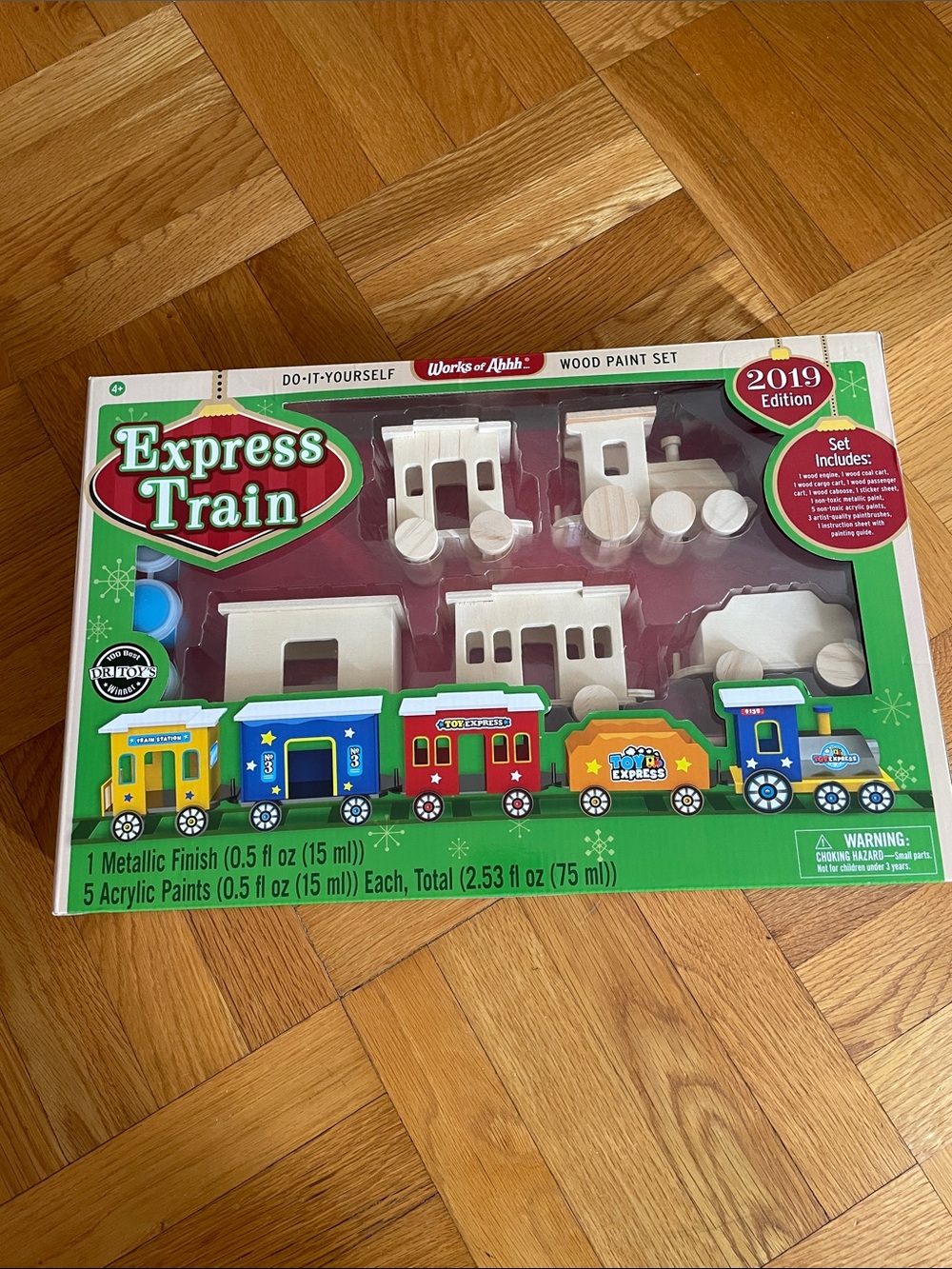 Express Train Do It Yourself Wood Paint Set 2019 Edition NEW